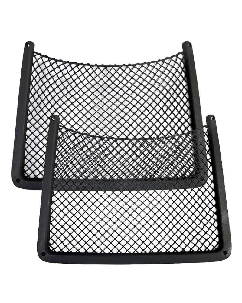 MSDDWL Auto Aufbewahrungsnetz Auto Rücksitzlehne String Net Mesh Aufbewahrungstasche Organizer Für A4 B8 Für A5 Für Q3 Für A3 Für A6 C7 QFor 5 B9 Für Q7 Gepäcknetz Auto(2pcs Black) von MSDDWL