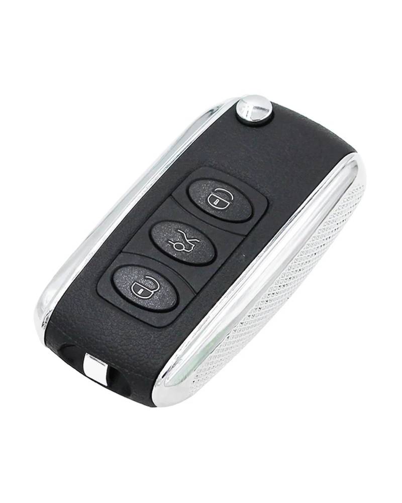 schlüsselgehäuse 3 Taste Für B5 Fernbedienung Schlüssel Shell Für Bentley Stil Silber Seite Modifizierte Flip Remote Schlüssel Shell autoschlüssel hülle von MSDDWL