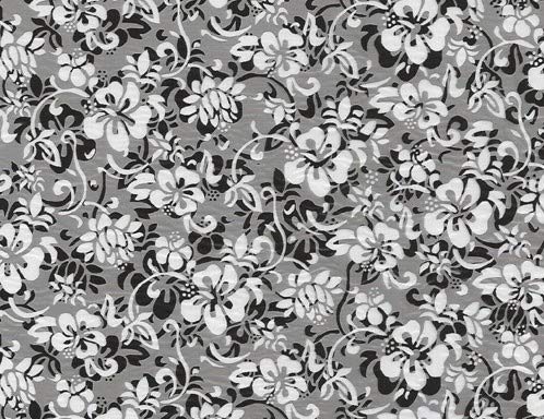 MST-DESIGN Wassertransferdruck WTD CD-79-4 Blumen Flower schwarz 1 Meter in 50 cm Breite Film Folie/Wassertransferdruckfilm WTP Water Transfer Printing Hydrographics von MST-DESIGN