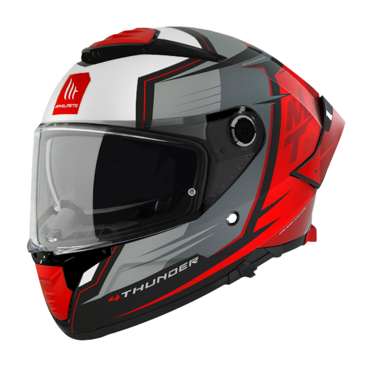 Integralhelm MT Thunder 4 SV Pental B5 Rot Perlmutt matt L (Doppelbildschirme mit Solardisplay – Pinlock Ready) (ECE 22.06) von MT HELMETS