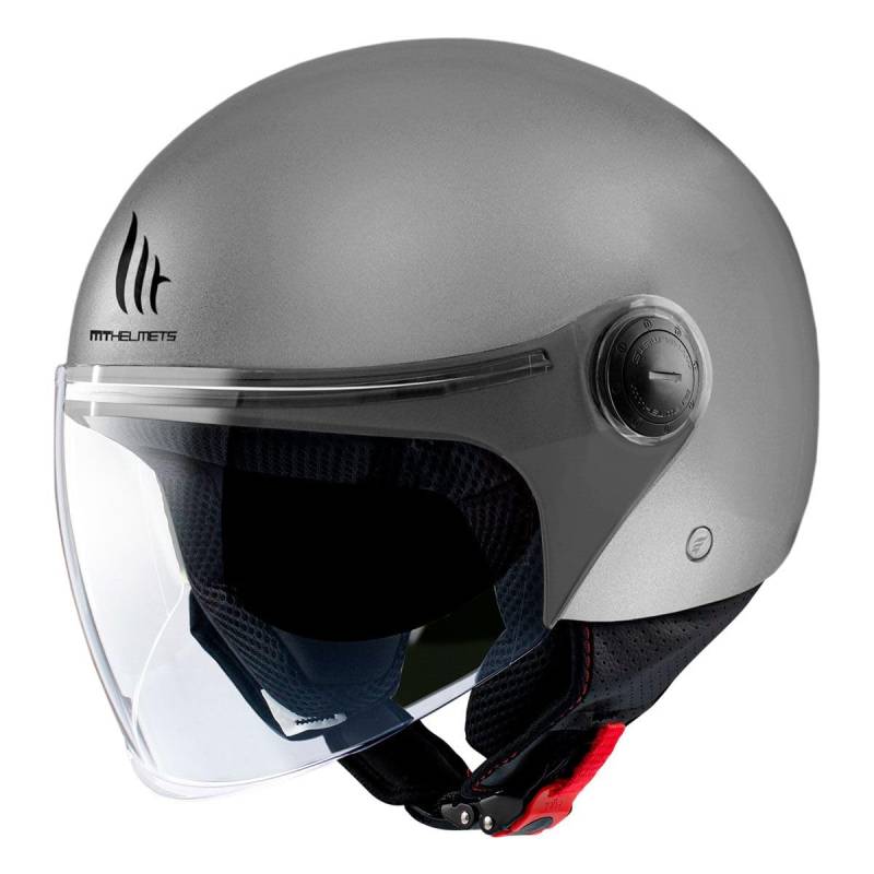 MT HELMETS Jethelm - Street S Solid - matt grau (XS) von MT HELMETS
