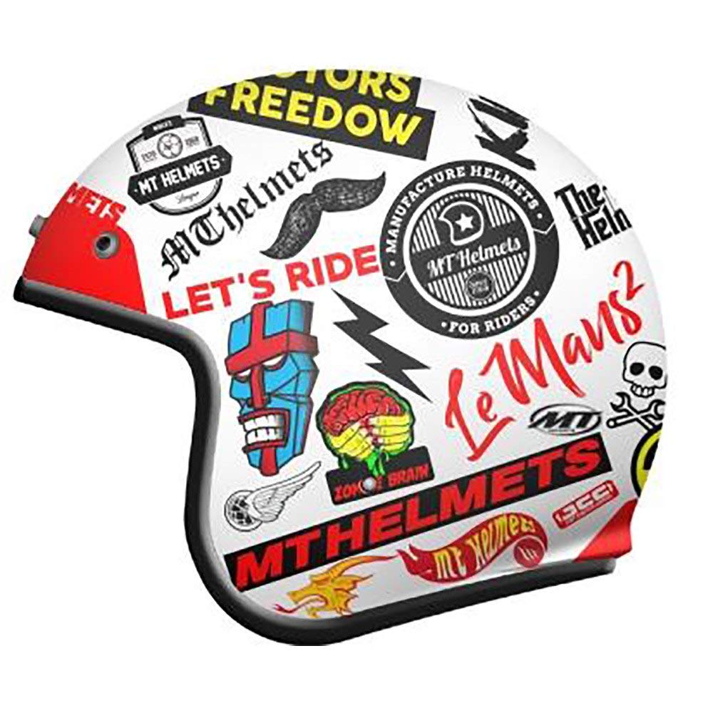 MT HELMETS Le Mans 2 Sv Anarchy A0 Gloss Pearl White Xs von MT HELMETS