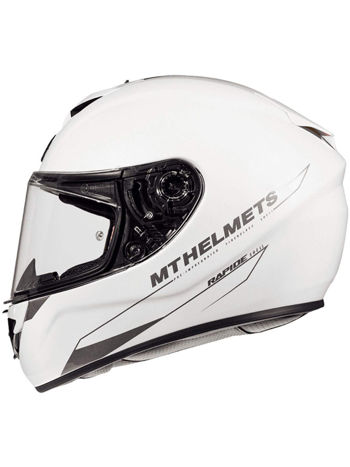 MT HELMETS Rapid Solid A0 GLOSS PEARL WHITE S von MT