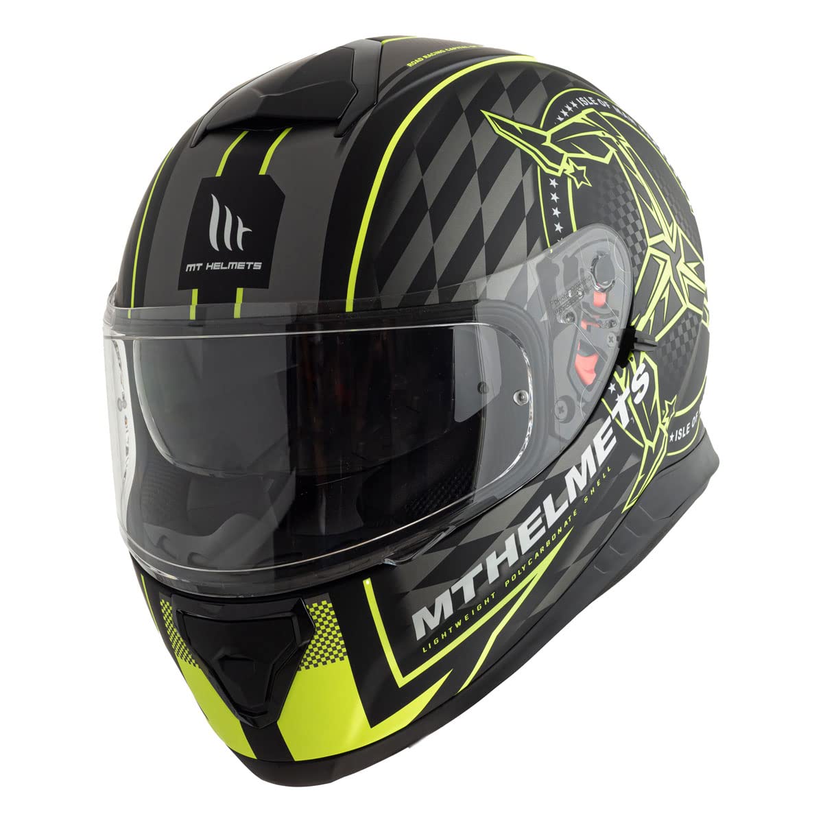 MT HELMETS Thunder 3 SV ISLE OF MAN A3 MATT BLACK FLUOR Yello M MT HELMETS Thunder 3 SV ISLE OF MAN A3 MATT BLACK FLUOR Yello M von MT Products
