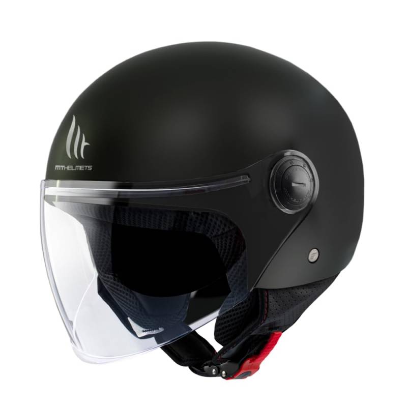 MT HELMETS Unisex Street Solid Motorradhelm, Schwarz (Matt Black), XL von MT HELMETS
