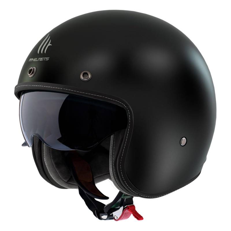 MT Helmets Helm MT Le Mans II mat zwart maat XS | | Helmen | Quick Release ratelsluiting | Thermoplastischer Kunststofff | geeignet für Mofa, Moped, Motorrad, Roller von MT Helmets
