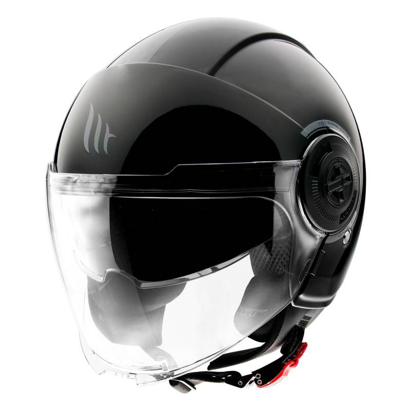 MT Helmets MT Helm Viale SV Mattschwarz Größe XL | | Helmen | Quick Release ratelsluiting | Kunststoff | geeignet für Mofa, Moped, Motorrad, Roller von MT Helmets