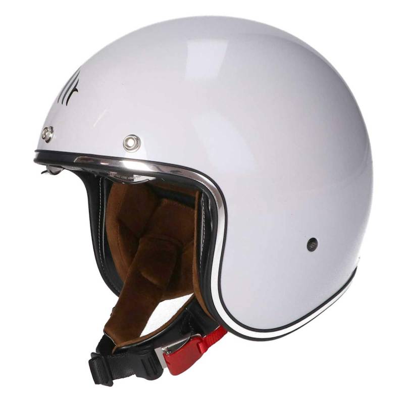 MT Le Mans II SV · Jet-Helm · Motorrad-Helm Roller-Helm Scooter-Helm Bobber Mofa-Helm Chopper Retro Cruiser Vintage Pilot Biker ECE 22.05 (Weiß, L) von MT HELMETS