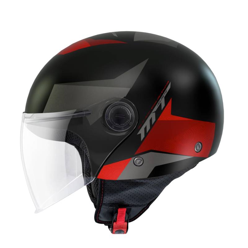 MT Street S - OF501B - POKE B5 MATE Jethelm - Größe M von MT Helmets