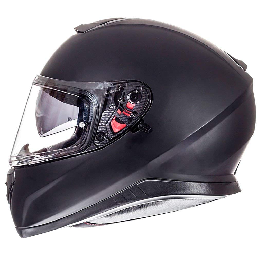 MT Thunder 3 Integralhelm helm Mottoradhelm mit sonnenblende (Schwarz, XL) von MT HELMETS
