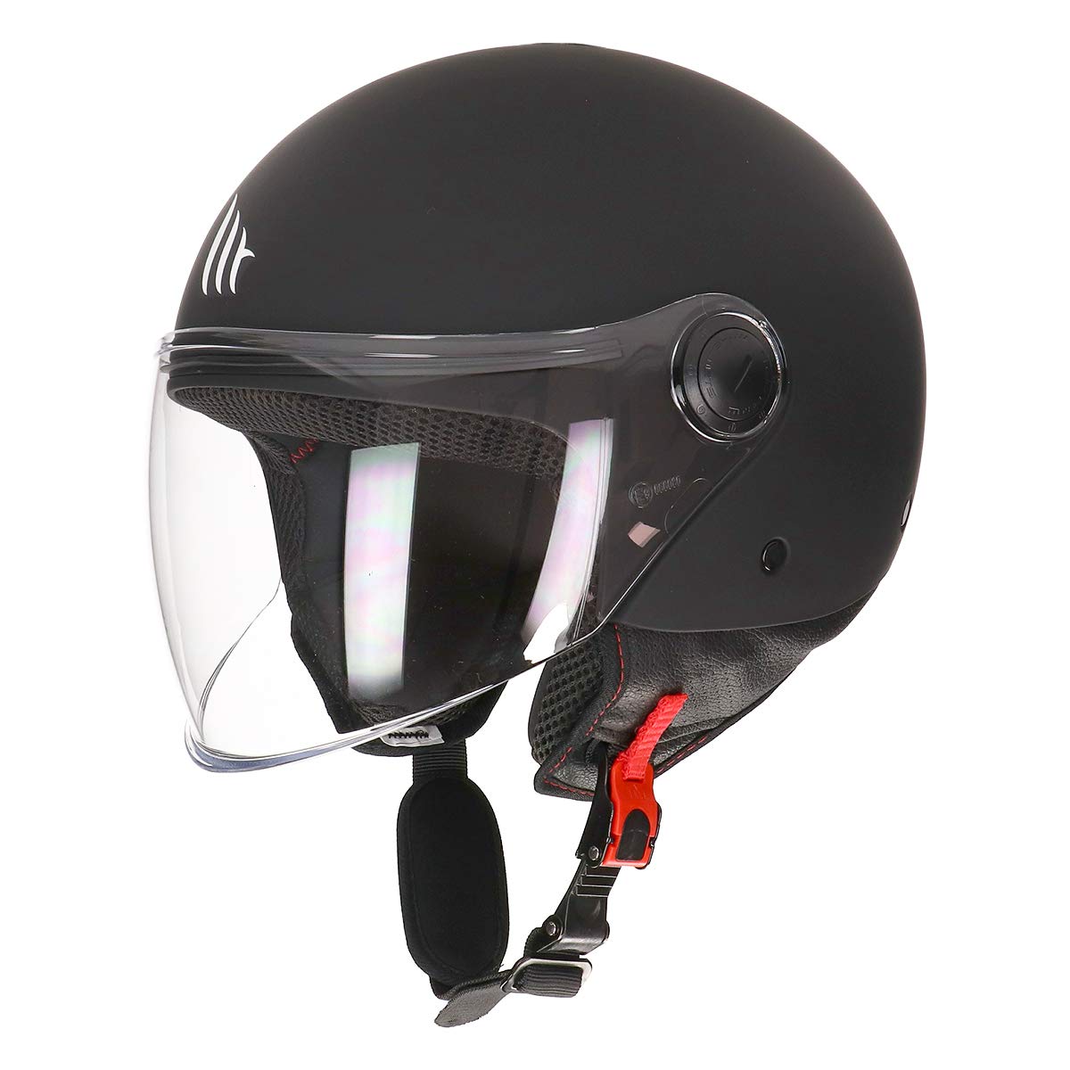 MT HELMETS Unisex – Erwachsene 110500036 Motorradhelm, Mattschwarz, L von MT HELMETS