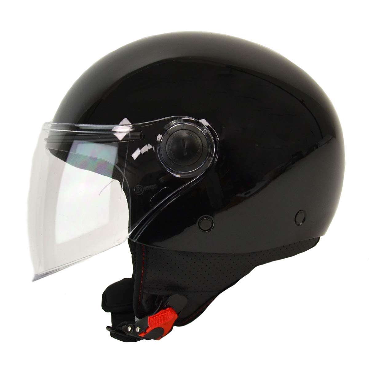 MT Street Jet-Helm · Motorrad-Helm Roller-Helm Scooter-Helm Bobber Mofa-Helm Chopper Retro Cruiser Vintage Pilot Biker ECE 22.05 (Schwarz, L) von MT HELMETS