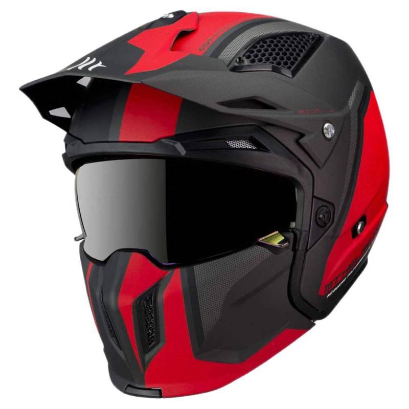 Helm MT TR902XSV Streetfighter SV Twin C4 SCHWARZ Rouge MAT Grosse M von MT Products