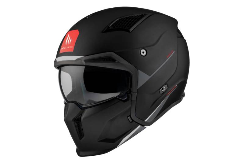 MT Streetfighter SV Jethelm 22.05 - Mat Zwart von MT Products