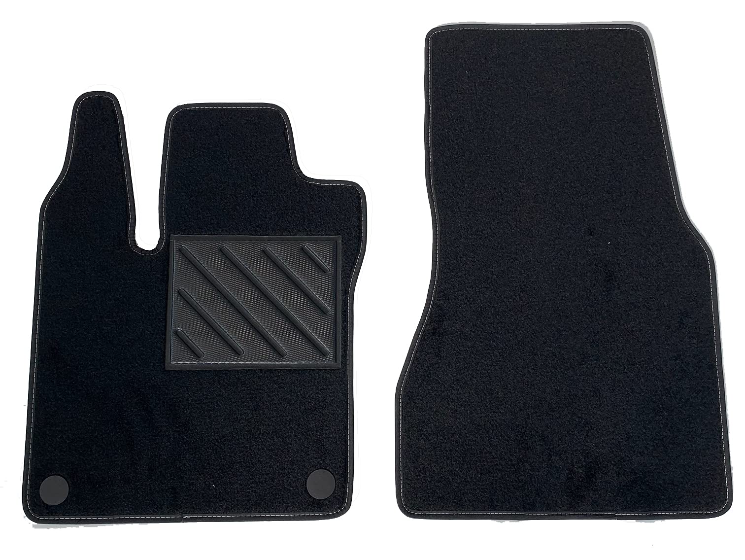 Fußmatten Smart for Two W453 III ab 2014 - passgenau, verstärktes Absatzpolster aus Gummi und Befestigungsknöpfen… von MTC Automotive