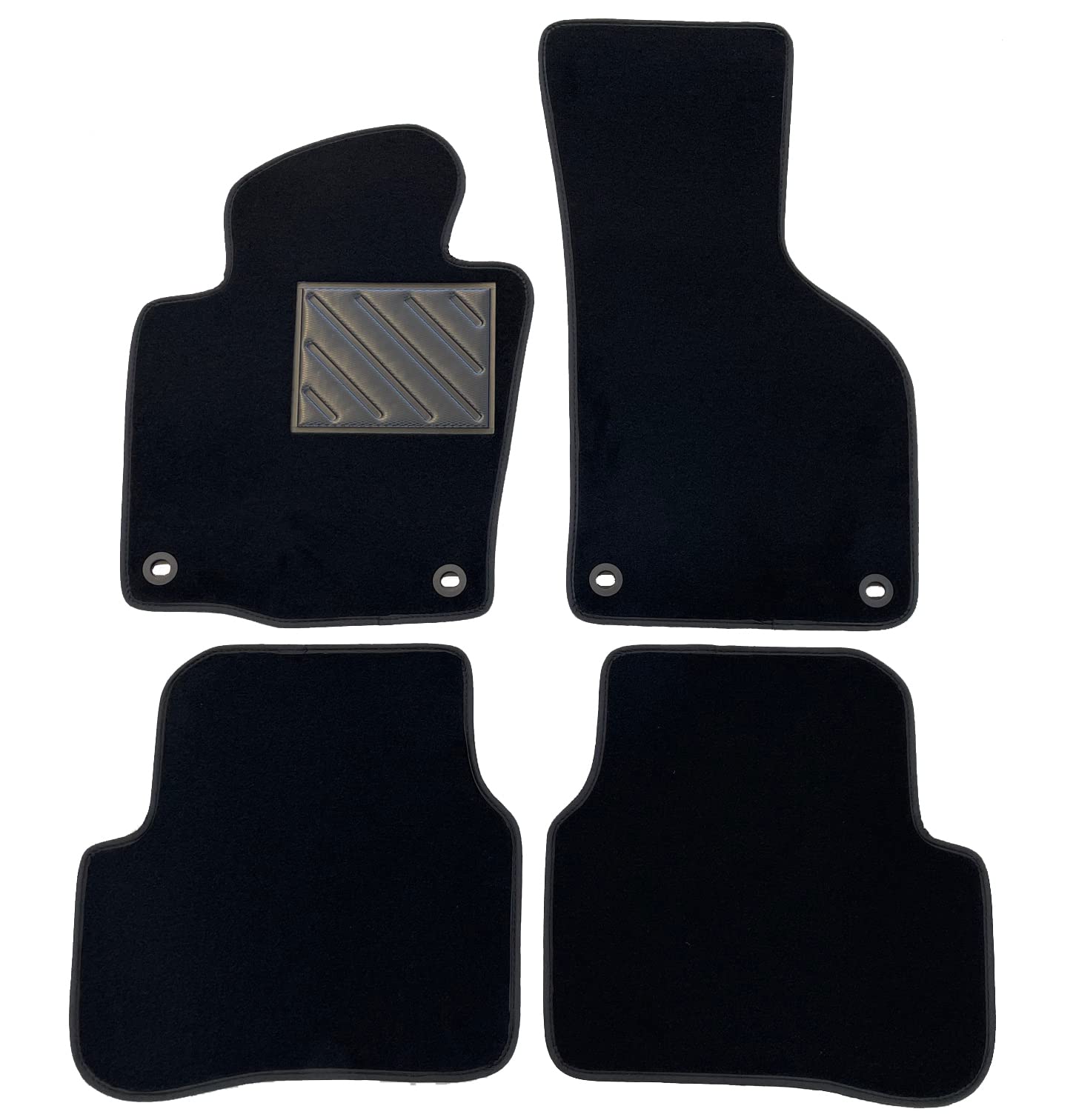 Fußmatten für VW Passat B6 von 2005-2010 B7 2010-2014, maßgeschneidert, rutschfest, PVC Fersenpolster, Verankerungsbefestigung. Fußmatten für VW Passat B6 von 2005-2010 B7 2010-2014, maßgeschneidert, rutschfest, PVC Fersenpolster, Verankerungsbefestigung. von MTC Automotive
