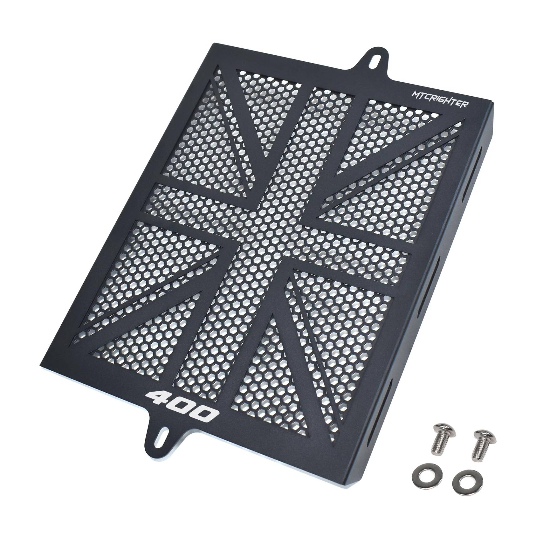 MTCRIGHTER Verdickter Kühlergrillschutz Kotflügel Kompatibel mit Triumph Speed 400 Scrambler 400X 2024 2025, Aluminiumlegierung hergestellt MTCRIGHTER Verdickter Kühlergrillschutz Kotflügel Kompatibel mit Triumph Speed 400 Scrambler 400X 2024 2025, Aluminiumlegierung hergestellt von MTCRIGHTER