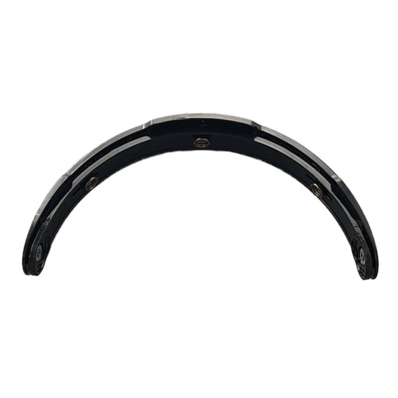 MTDVZR Helmvisier für 3-Snap-Button Helemt Bubble Visor, UV-Schutz kratzfest winddicht Helm-Gesichtsschutz kompatibel mit Open Face 3/4 Face Helm (Tiefschwarz Klapphalterung) von MTDVZR