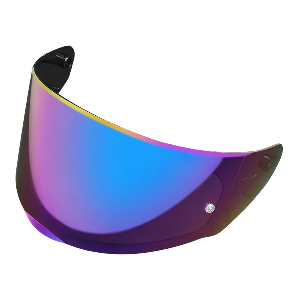 MTDVZR Helmvisier für FF320, UV-Schutz kratzfest winddicht Helm-Gesichtsschutz kompatibel mit Assault,Stream,Rapid,Storm，FF320,FF328,FF353,FF800 (Regenbogen-Nur für Taggebrauch) von MTDVZR