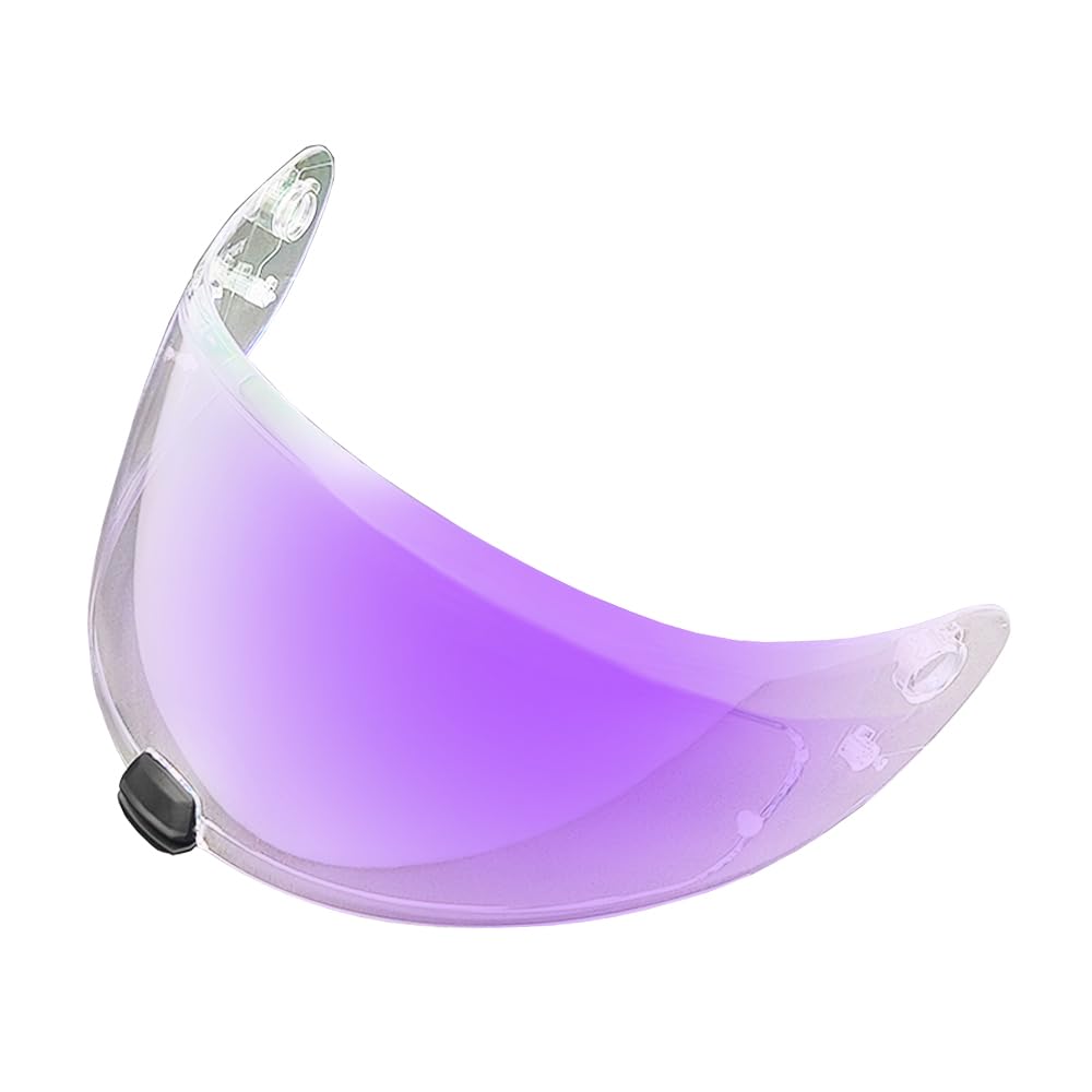 MTDVZR Helmvisier für HJ20M, UV-Schutz kratzfest winddicht Helm-Gesichtsschutz kompatibel mit HJC C70,FG-17,FG-ST,IS-17,HJ20M (Aurora Lila-Tag&Nacht nutzbar) von MTDVZR