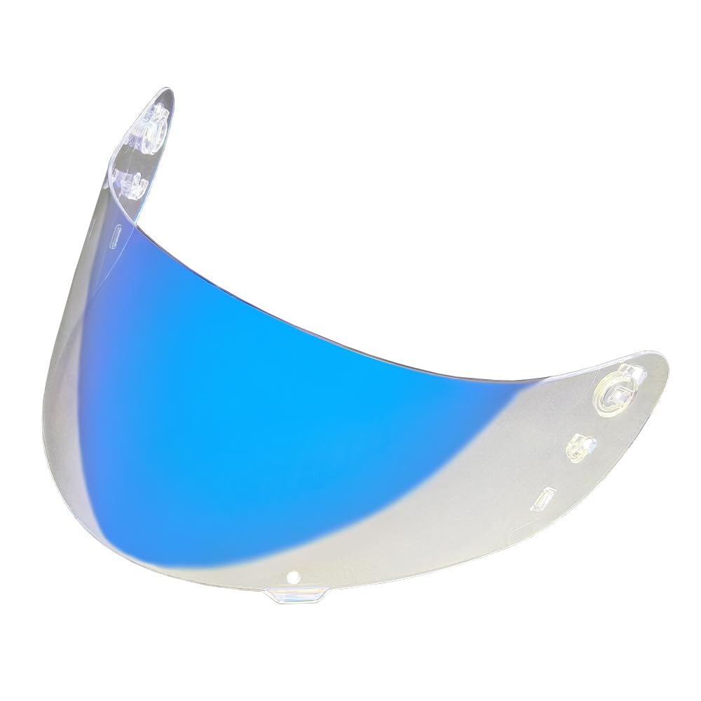 MTDVZR Helmvisier für IC04, UV-Schutz kratzfest winddicht Helm-Gesichtsschutz kompatibel mit Airframe Pro,Airform,Airmada,IC04 (Aurora Blau-Tag&Nacht nutzbar) von MTDVZR
