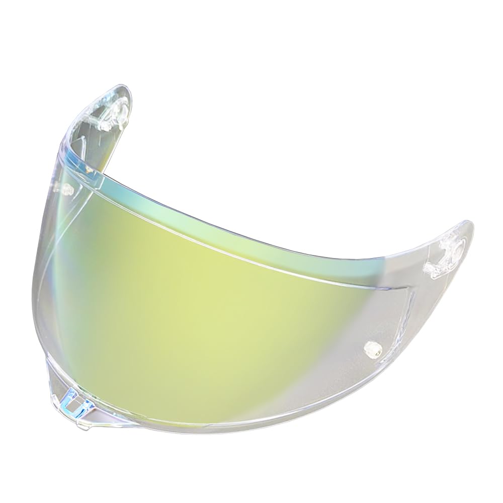 MTDVZR Helmvisier für K5, UV-Schutz kratzfest winddicht Helm-Gesichtsschutz kompatibel mit AGV K1, K1S, K3SV, K5, K5S (Aurora Gold-Tag&Nacht nutzbar) von MTDVZR