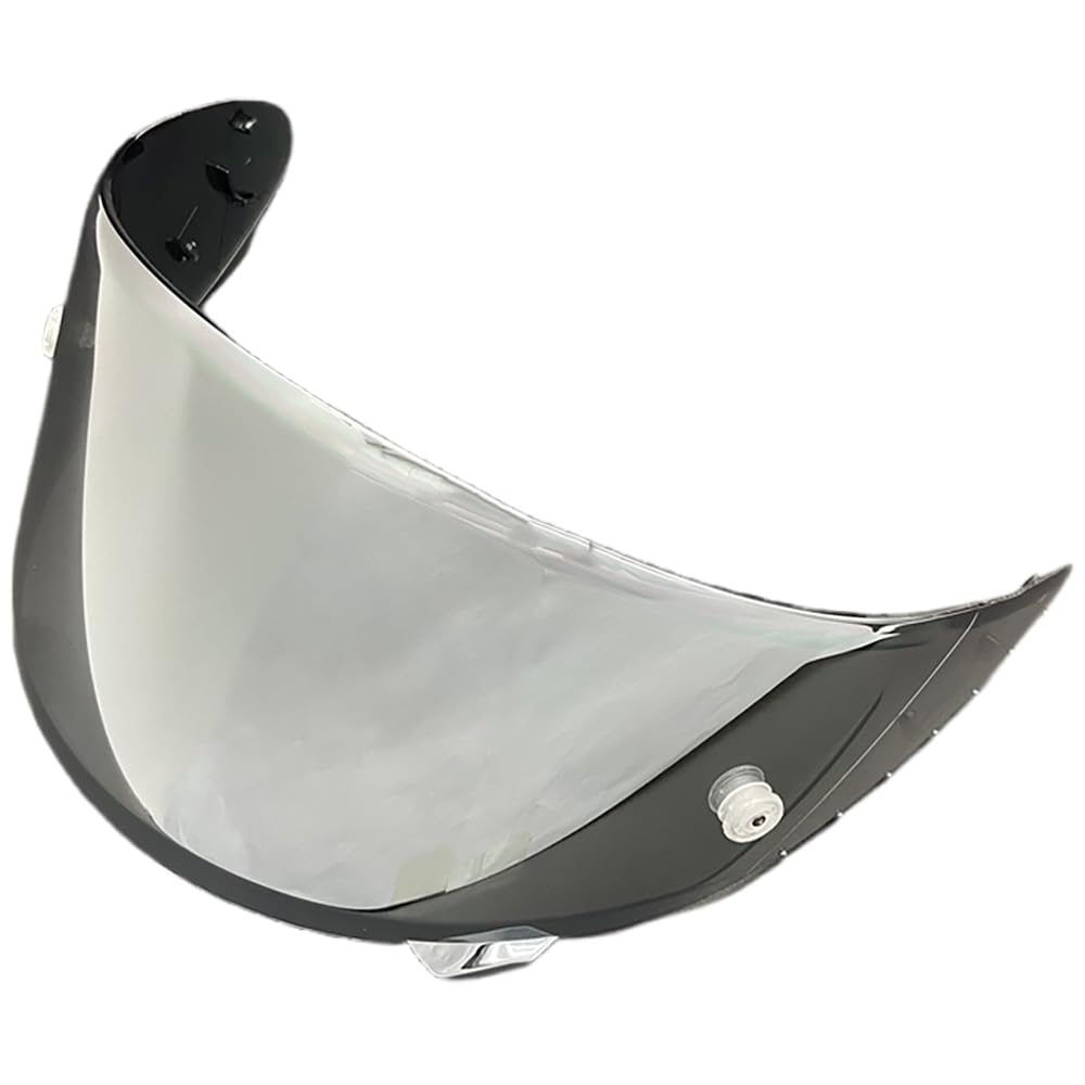 MTDVZR Helmvisier für RF-1200, CWR-F UV-Schutz kratzfest winddicht Helm-Gesichtsschutz kompatibel mit X14,Z7,NXR,RF-1200,RF-SR,X-Spirit,RYD (Silber-Nur für Taggebrauch) von MTDVZR