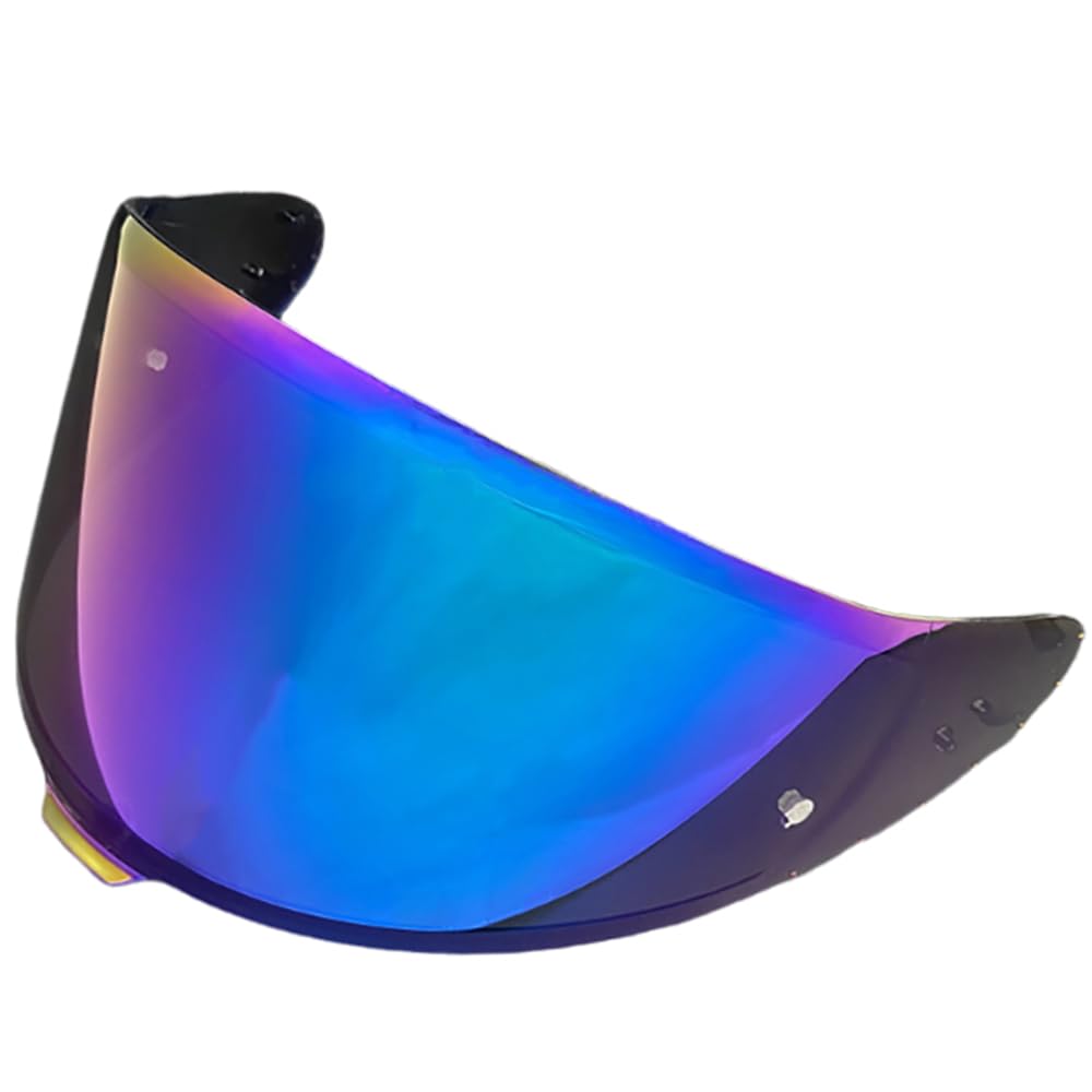 MTDVZR Helmvisier für RF1400, CWR-F2 UV-Schutz kratzfest winddicht Helm-Gesichtsschutz kompatibel mit Z8,X15,RF1400,CWR-F2R,NXR2,X-SPR PRO (Regenbogen-Nur für Taggebrauch) von MTDVZR
