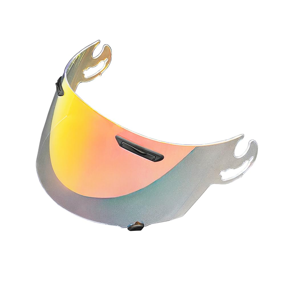 MTDVZR Helmvisier für RR5, UV-Schutz kratzfest winddicht Helm-Gesichtsschutz kompatibel mit RR5，RX-7,RX-7RV，Quamtum-J,Astro-IQ，Rapide-IR (Aurora Rot-Tag&Nacht nutzbar) von MTDVZR