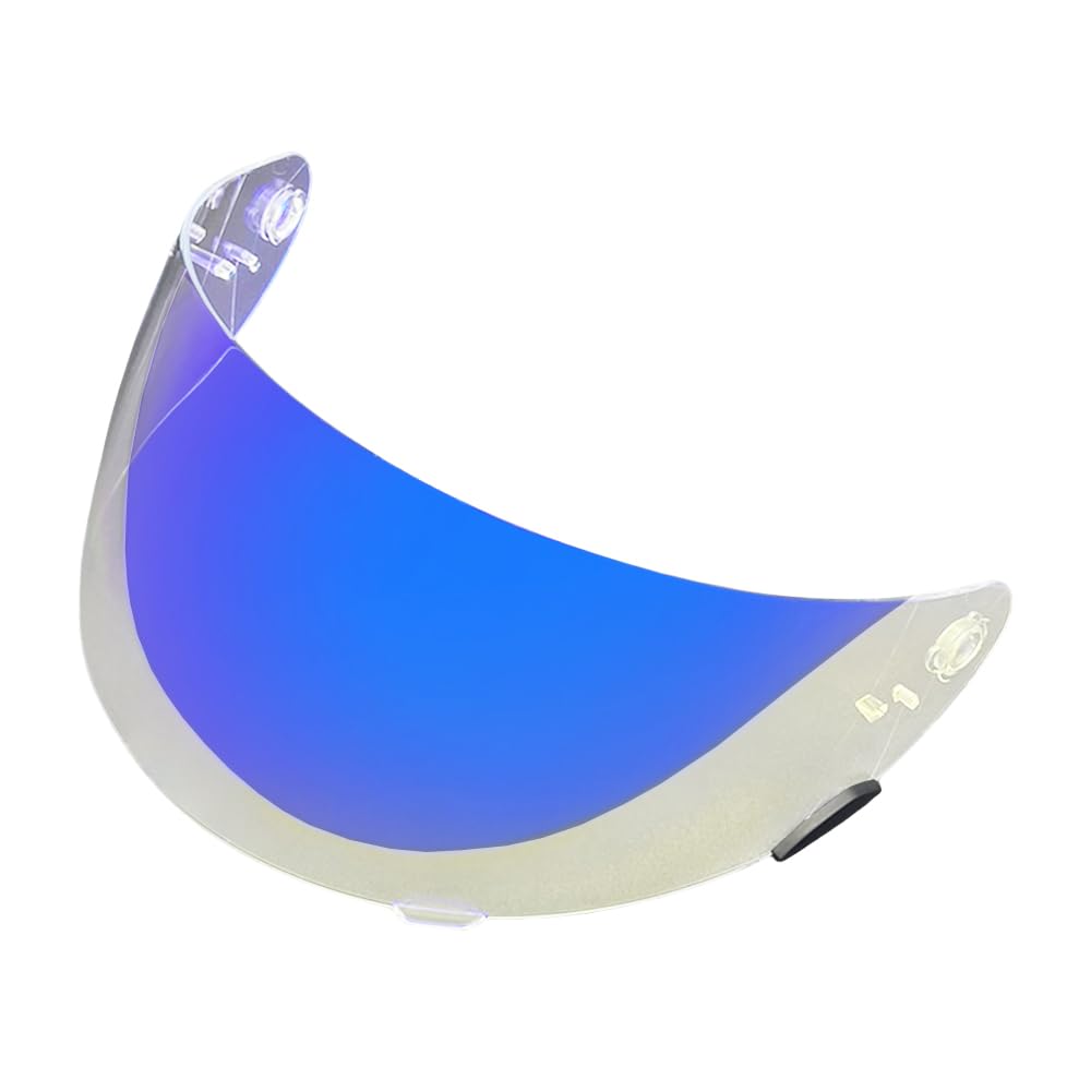 MTDVZR Helmvisier für RS-1, UV-Schutz kratzfest winddicht Helm-Gesichtsschutz kompatibel mit Qualifier DLX,Vortex,Revolver,RS-1,RS-2 (Aurora Blau-Tag&Nacht nutzbar) von MTDVZR