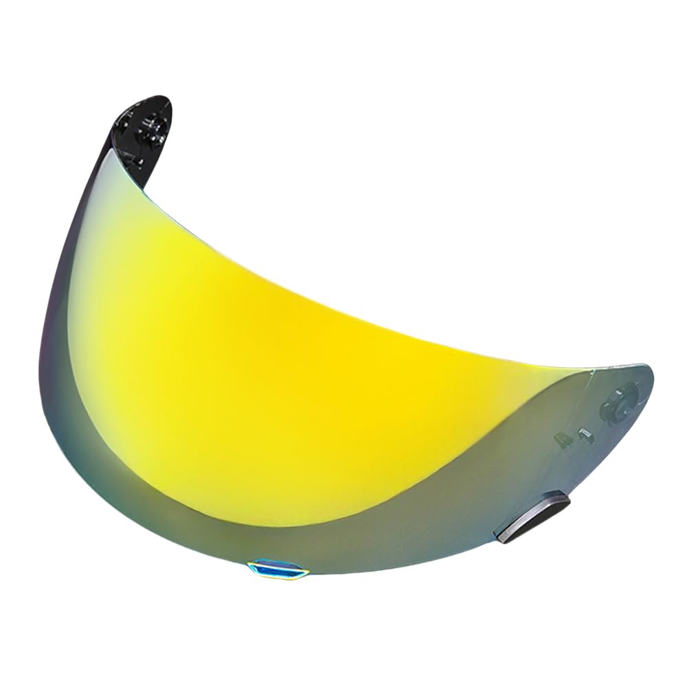 MTDVZR Helmvisier für RS-1, UV-Schutz kratzfest winddicht Helm-Gesichtsschutz kompatibel mit Qualifier DLX,Vortex,Revolver,RS-1,RS-2 (Tiefes Gold-Nur für Taggebrauch) von MTDVZR