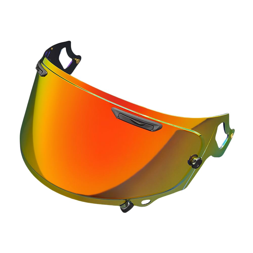 MTDVZR Helmvisier für RX7X, UV-Schutz kratzfest winddicht Helm-Gesichtsschutz für RX-7V,NEO,XD,Regent-X,VAS-V/MAX,Corsair-X,Quantum-X,Signet-X,Dt-X,Defiant-X (Tiefes Goldrot-Nur für Taggebrauch) von MTDVZR
