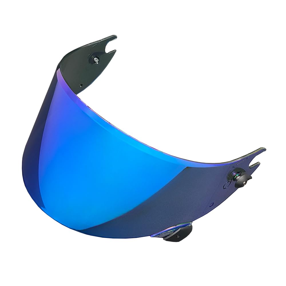 MTDVZR Helmvisier für Race R PRO GP, UV-Schutz kratzfest winddicht Helm-Gesichtsschutz für Race-R Pro GP/GP 06/Carbon，Aeron GP,Aeron GP FIM,Speed-R Carbon (Tiefes Blau-Nur für Taggebrauch) von MTDVZR
