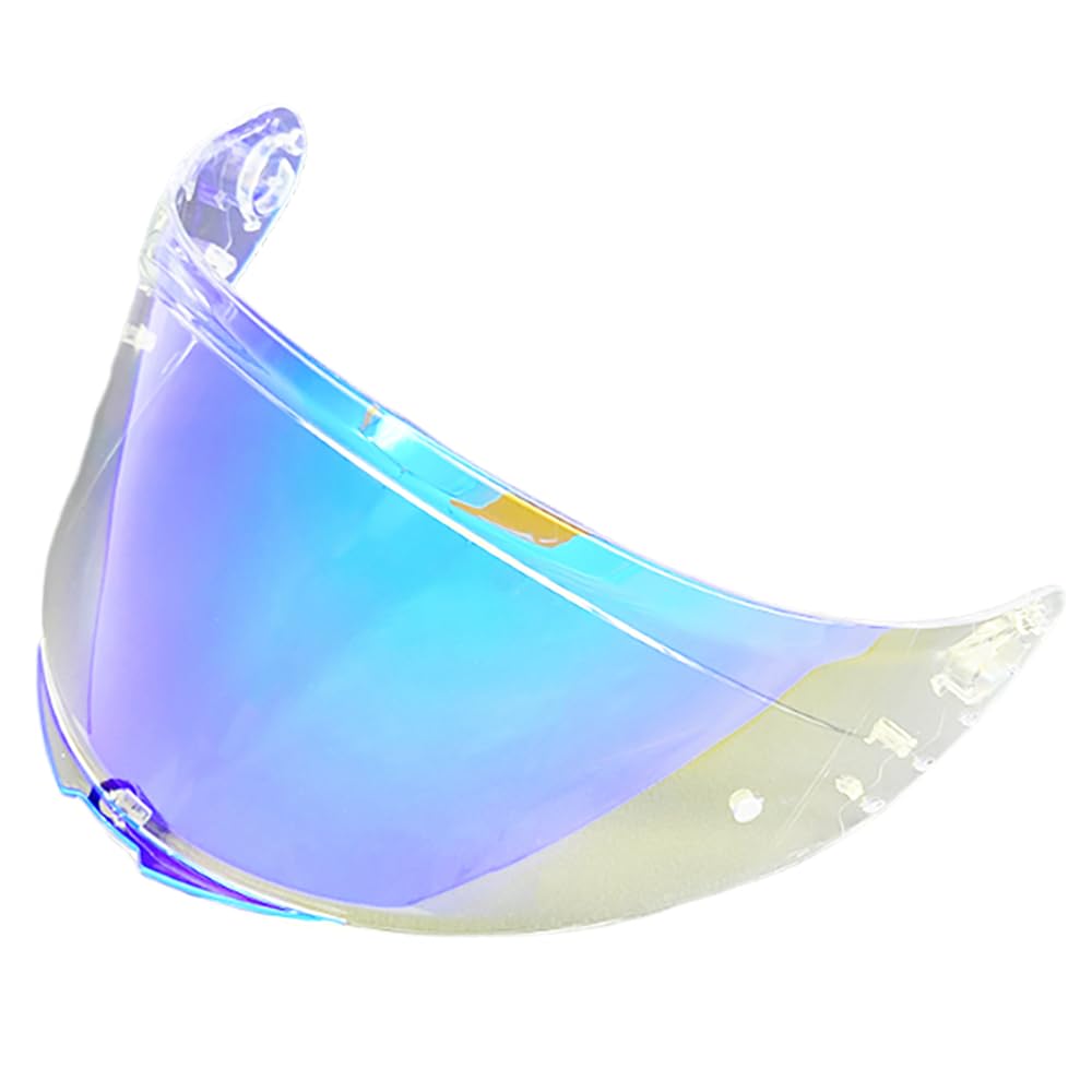 MTDVZR Helmvisier für V14, UV-Schutz kratzfest winddicht Helm-Gesichtsschutz kompatibel mit Aevenge 1/2,Blade 1/2,Targo,Targo pro,Rapide (Aurora Blau-Tag&Nacht nutzbar) von MTDVZR