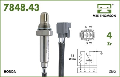 Mte-thomson Lambdasonde [Hersteller-Nr. 7848.43.100] für Honda von MTE-THOMSON