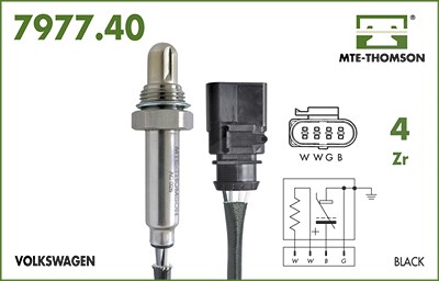 Mte-thomson Lambdasonde [Hersteller-Nr. 7977.40.100] für Audi von MTE-THOMSON