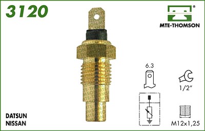 Mte-thomson Kühlmitteltemperatur-Sensor [Hersteller-Nr. 3120] für Infiniti, Nissan von MTE-THOMSON