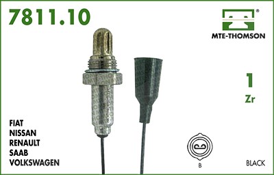 Mte-thomson Lambdasonde [Hersteller-Nr. 7811.10.050] für Audi, Fiat, Lancia, Nissan, Pininfarina, Renault, Seat, Subaru, VW von MTE-THOMSON