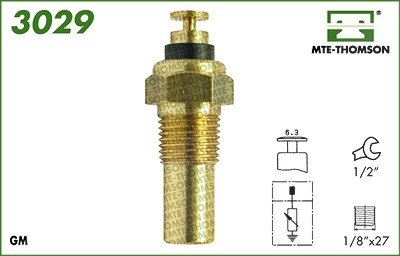 Mte-thomson Sensor, Kühlmitteltemperatur [Hersteller-Nr. 3029] für Gm Korea, Opel, Saab von MTE-THOMSON