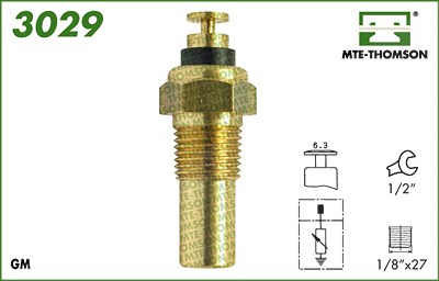 Mte-thomson Sensor, Kühlmitteltemperatur [Hersteller-Nr. 3029] für Daewoo, Opel, Saab von MTE-THOMSON