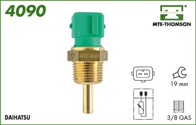 Mte-thomson Sensor, Kühlmitteltemperatur [Hersteller-Nr. 4090] für Daihatsu von MTE-THOMSON