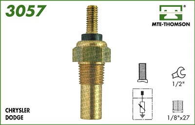Mte-thomson Sensor, Kühlmitteltemperatur [Hersteller-Nr. 3057] für Ford von MTE-THOMSON
