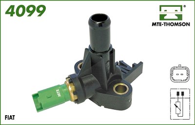 Mte-thomson Sensor, Kühlmitteltemperatur [Hersteller-Nr. 4099] für Fiat, Lancia von MTE-THOMSON