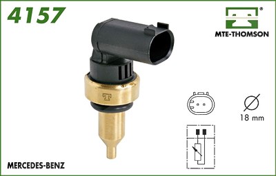 Mte-thomson Sensor, Kühlmitteltemperatur [Hersteller-Nr. 4157] für Mercedes-Benz von MTE-THOMSON