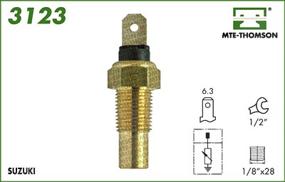 Mte-thomson Sensor, Kühlmitteltemperatur [Hersteller-Nr. 3123] für Maruti, Suzuki von MTE-THOMSON