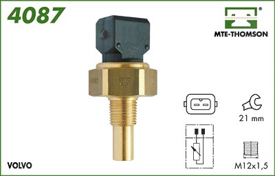 Mte-thomson Sensor, Kühlmitteltemperatur [Hersteller-Nr. 4087] für Volvo von MTE-THOMSON