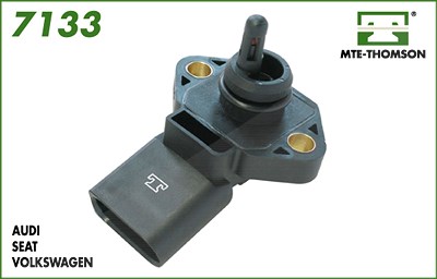 Mte-thomson Sensor, Saugrohrdruck [Hersteller-Nr. 7133] für Audi, Ford, Seat, Skoda, VW von MTE-THOMSON