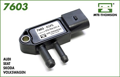 Mte-thomson Sensor Abgasdruck [Hersteller-Nr. 7603] für Audi, Jeep, Mitsubishi, Seat, Skoda, VW von MTE-THOMSON