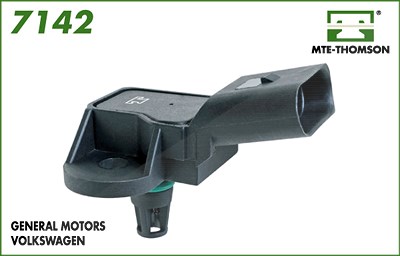 Mte-thomson Sensor für Saugrohrdruck [Hersteller-Nr. 7142] für Audi, Seat, Skoda, VW von MTE-THOMSON