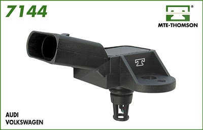Mte-thomson Sensor für Saugrohrdruck [Hersteller-Nr. 7144] für Audi, Porsche, Seat, Skoda, VW von MTE-THOMSON